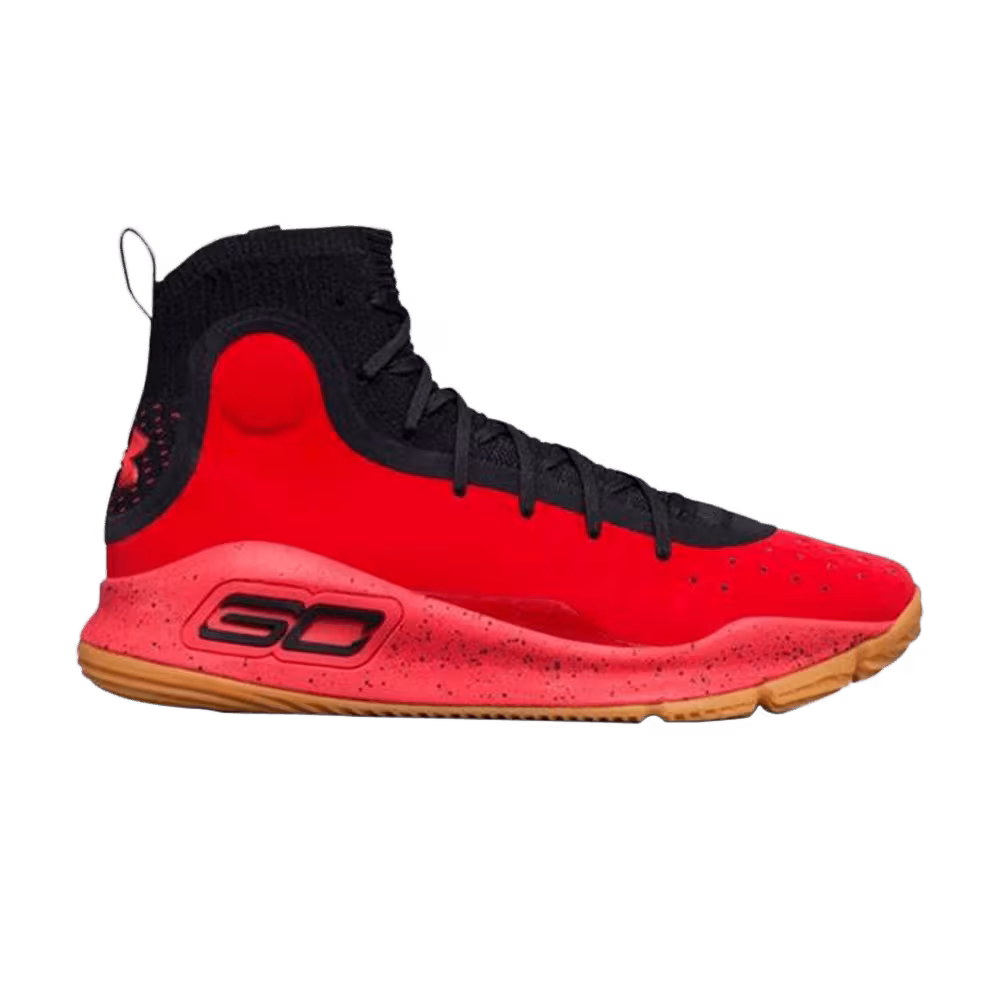 Under Armour Curry 4 Red Black Gum