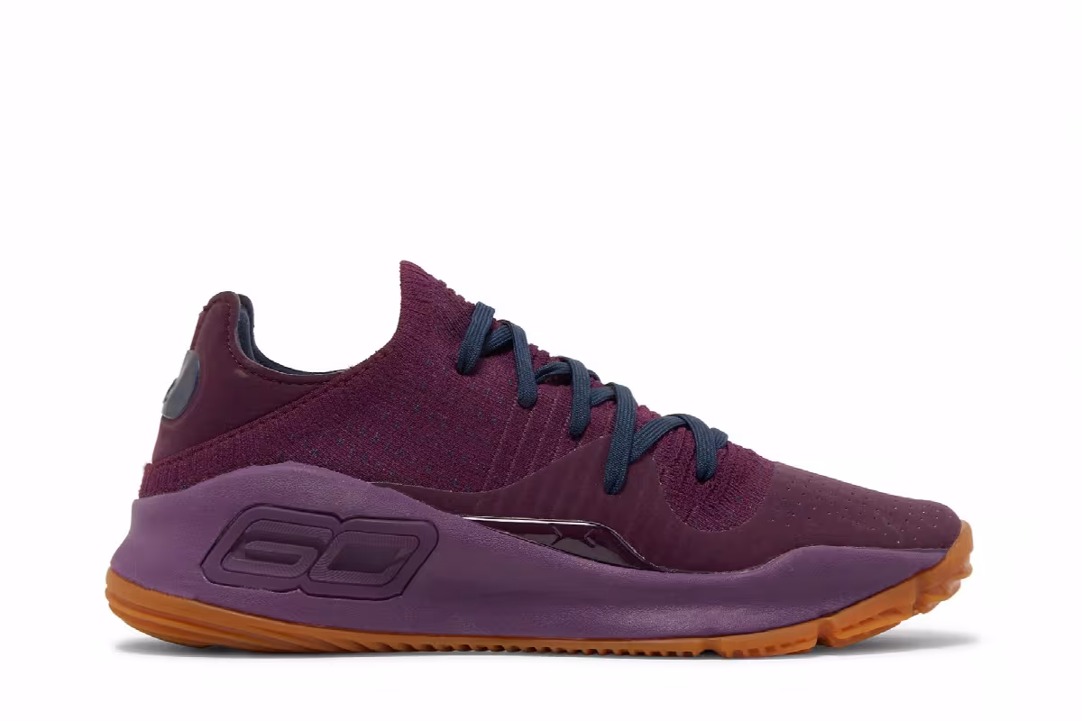 Under Armour Curry 4 Low Merlot, view 2
