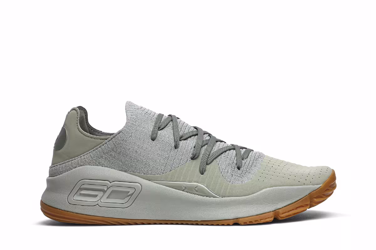 Under Armour Curry 4 Low Grove Green, view 2