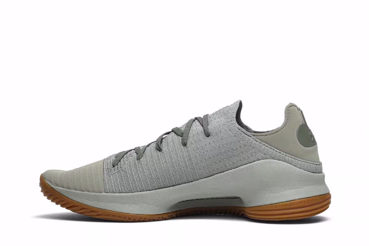 Under Armour Curry 4 Low Grove Green, view 4