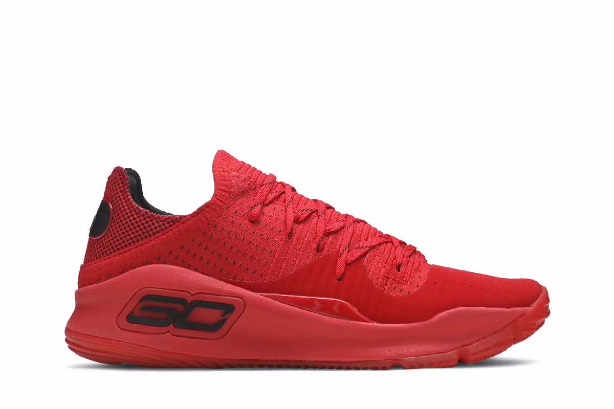 Under Armour Curry 4 Low Red, view 2