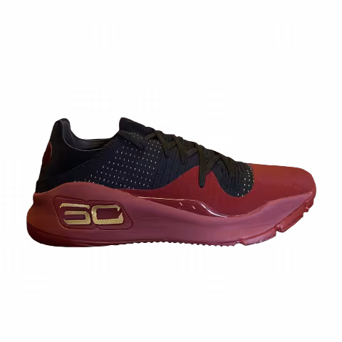 Under Armour Curry 4 Low TB 'Black Red Gold' Sample