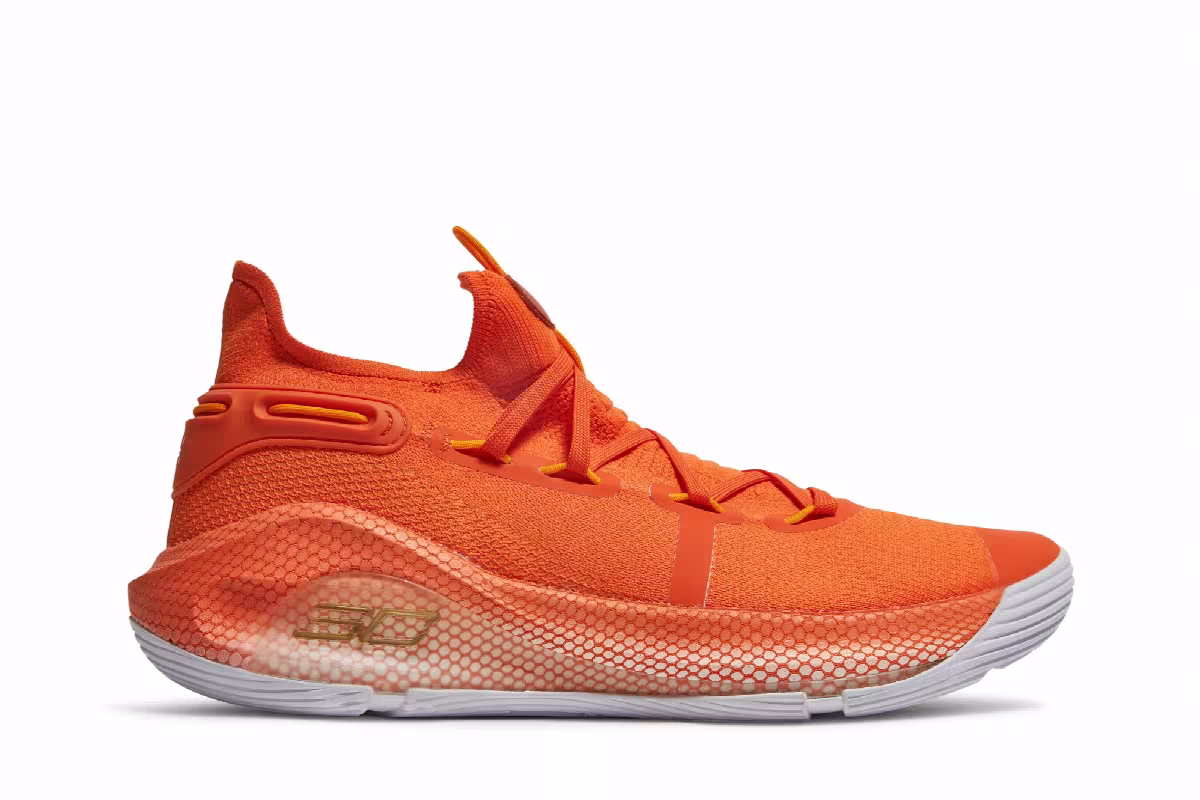 Under Armour Curry 6 Team Team Orange, view 2