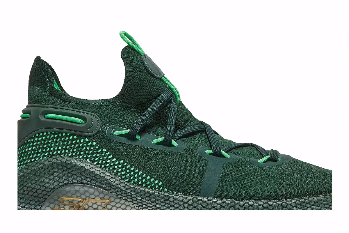 Under Armour Curry 6 Team Forest Green, view 3