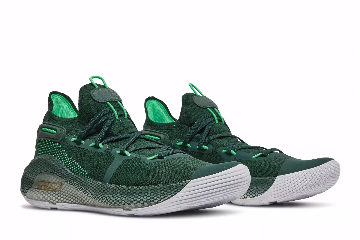 Under Armour Curry 6 Team Forest Green, view 9