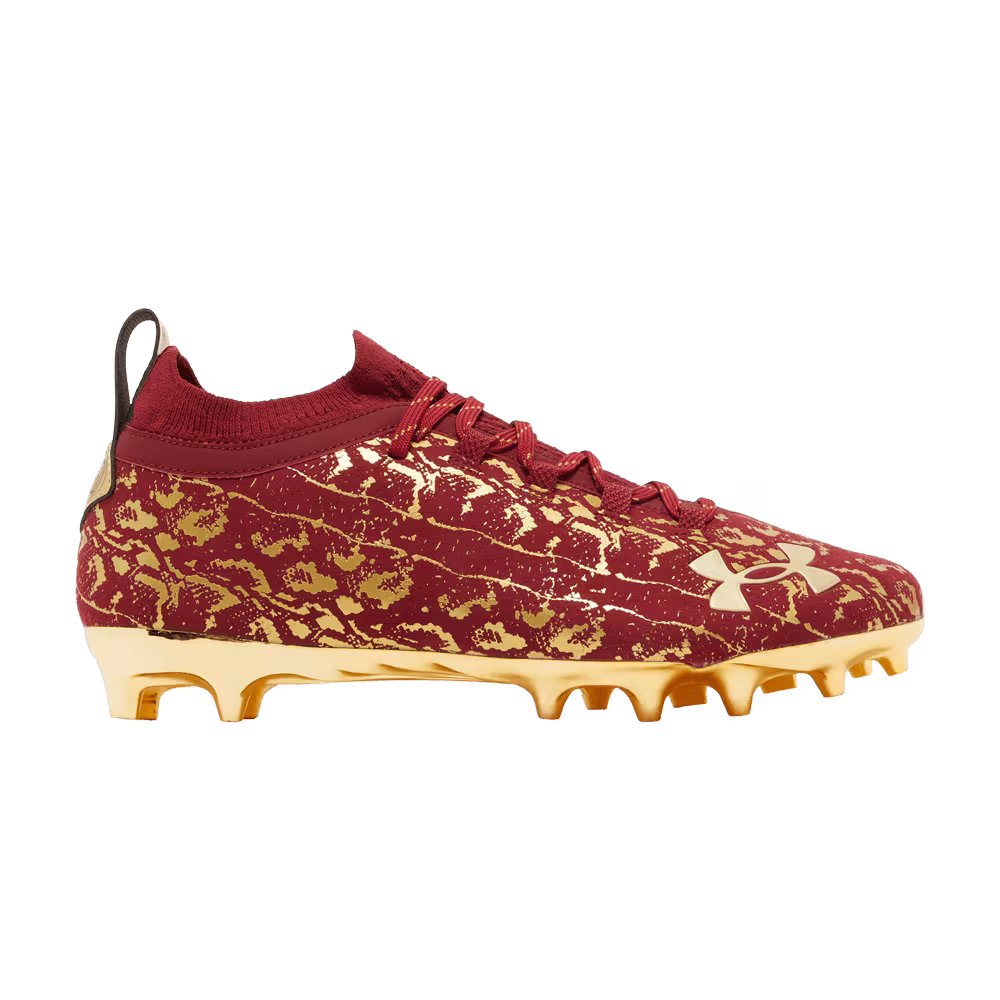 Under Armour Spotlight LUX Suede 2.0 Dark Red Metallic Gold