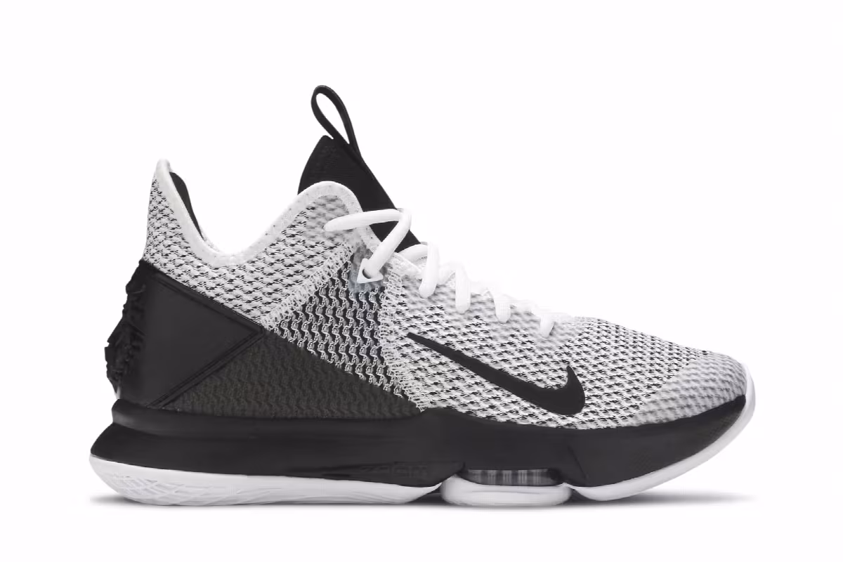 Nike LeBron Witness 4 White Black, view 2