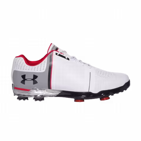 Under Armour Spieth One Wide Golf Cleat 'White Black Red'