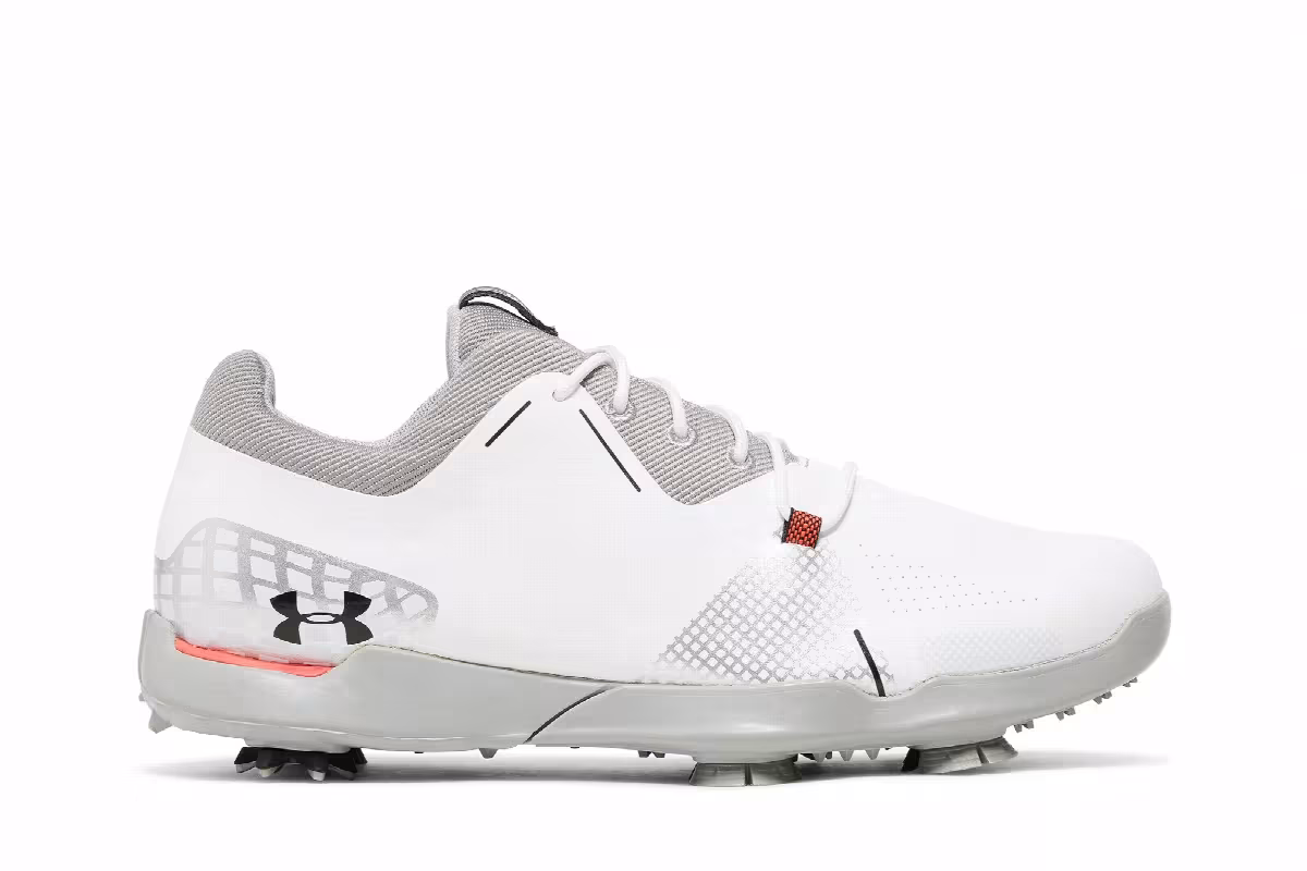 Under Armour Spieth 4 Golf Jr White Metallic Silver, view 2