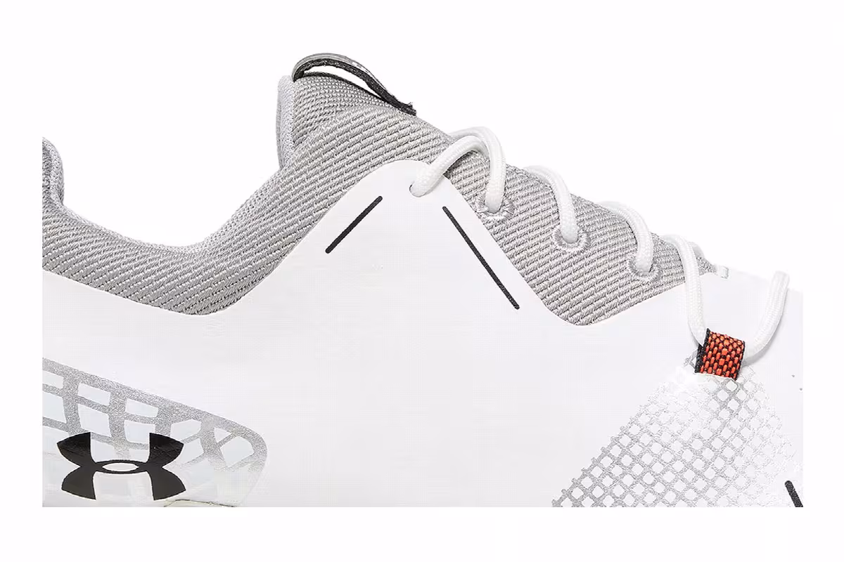 Under Armour Spieth 4 Golf Jr White Metallic Silver, view 3