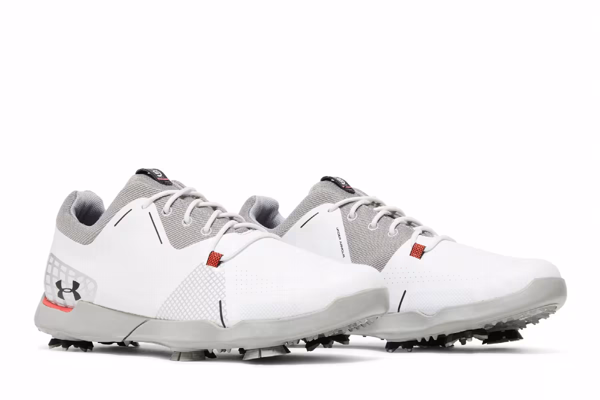 Under Armour Spieth 4 Golf Jr White Metallic Silver, view 9