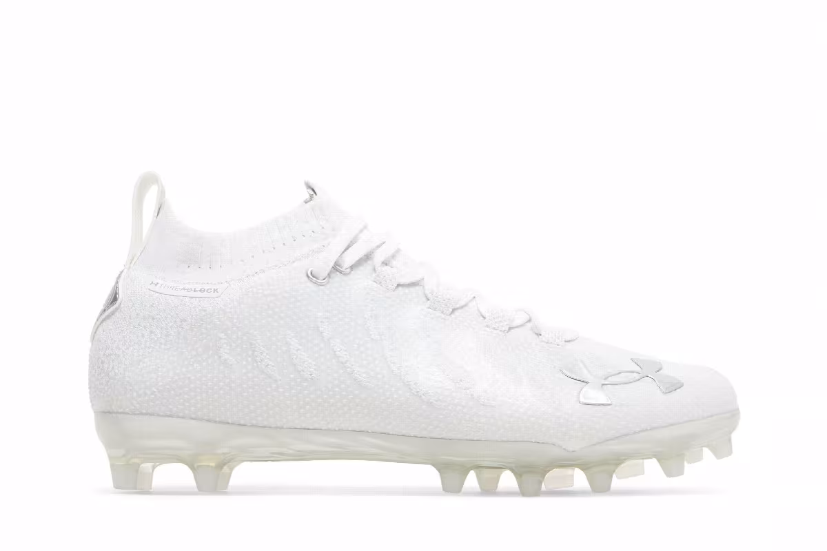 Under Armour Spotlight Lux MC White Metallic Silver, view 2