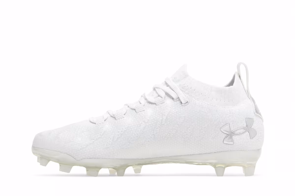 Under Armour Spotlight Lux MC White Metallic Silver, view 4