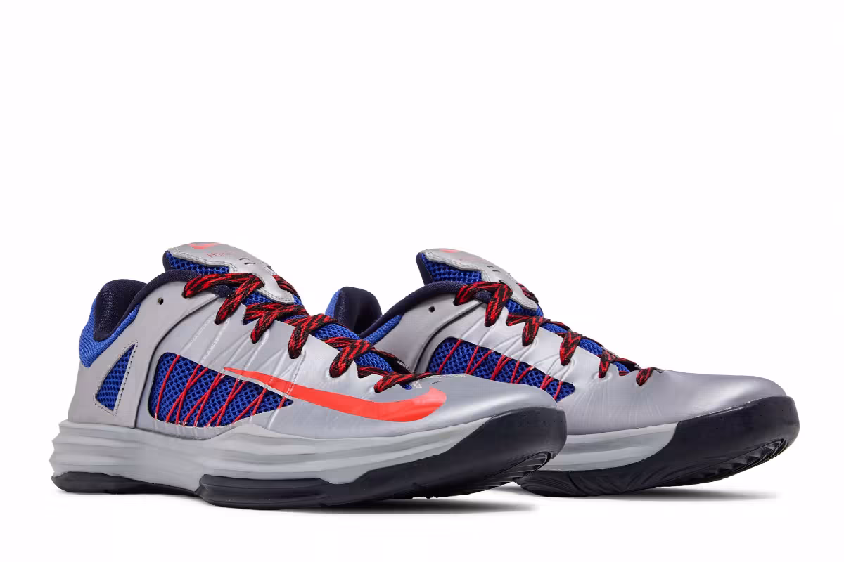 Nike Hyperdunk 2012 Low Stadium Grey Hyper Blue, view 9