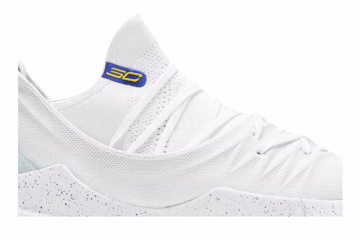 Under Armour Curry 5 Low Triple White, view 3