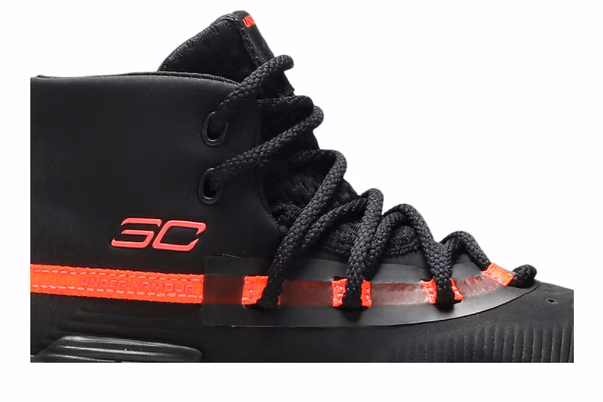 Under Armour Curry 3Zer0 2 PS Black After Burn, view 3