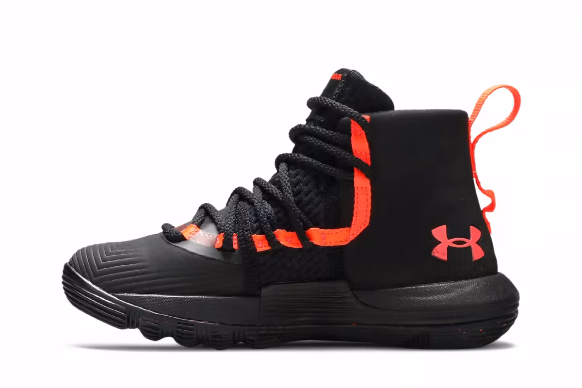 Under Armour Curry 3Zer0 2 PS Black After Burn, view 4