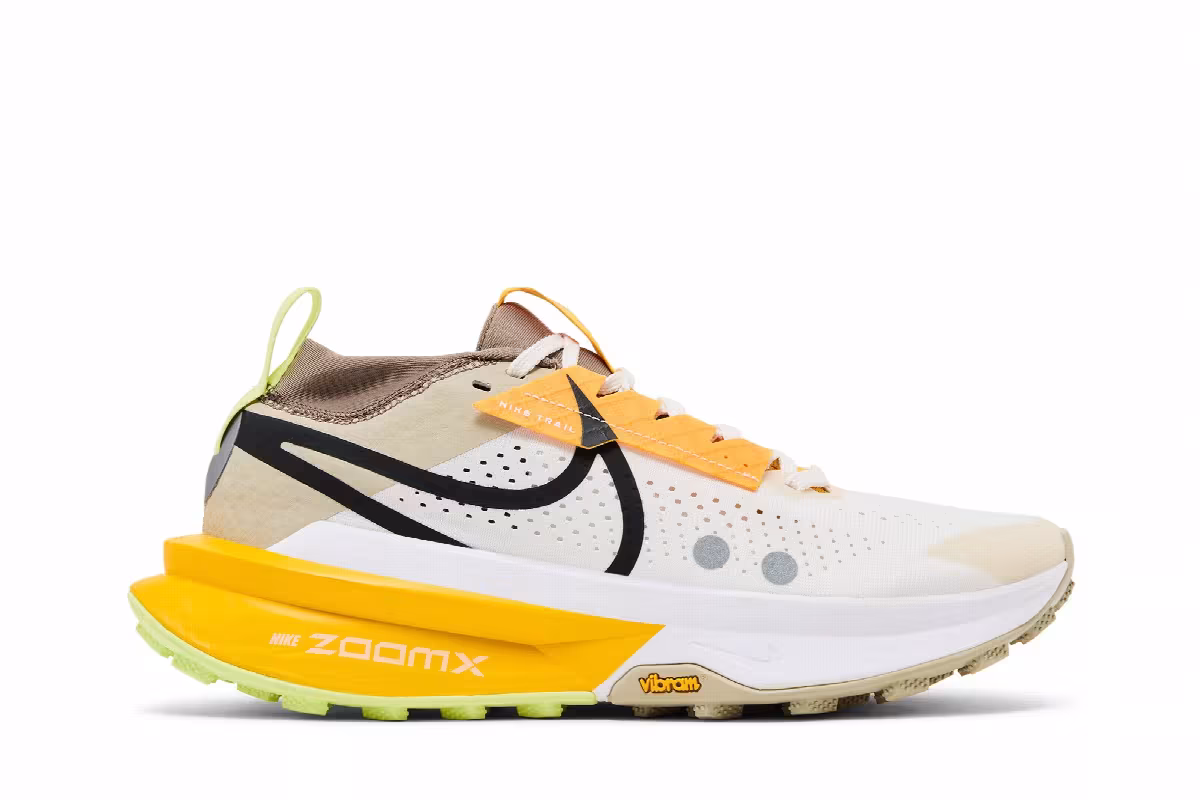 Nike Women's ZoomX Zegama Trail 2 Phantom Black Khaki Mink Brown, view 2