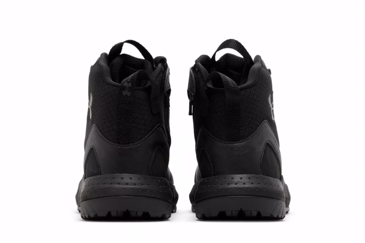Under Armour Micro G Valsetz Zip Mid Tactical Boots Black Jet Grey, view 7