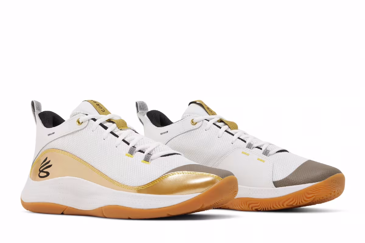 Under Armour 3Z5 NM White Metallic Gold, view 9