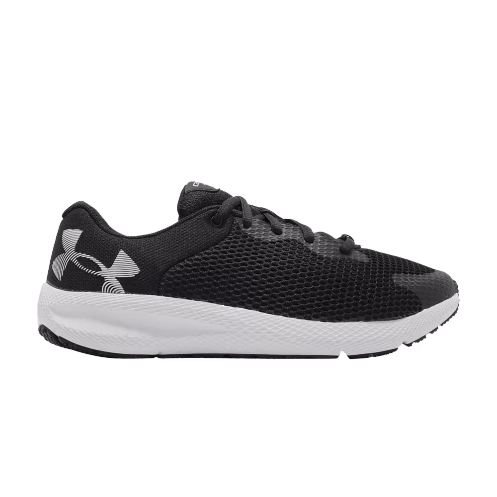 Under Armour Women's Charged Pursuit 2 Big Logo Black Jet Grey