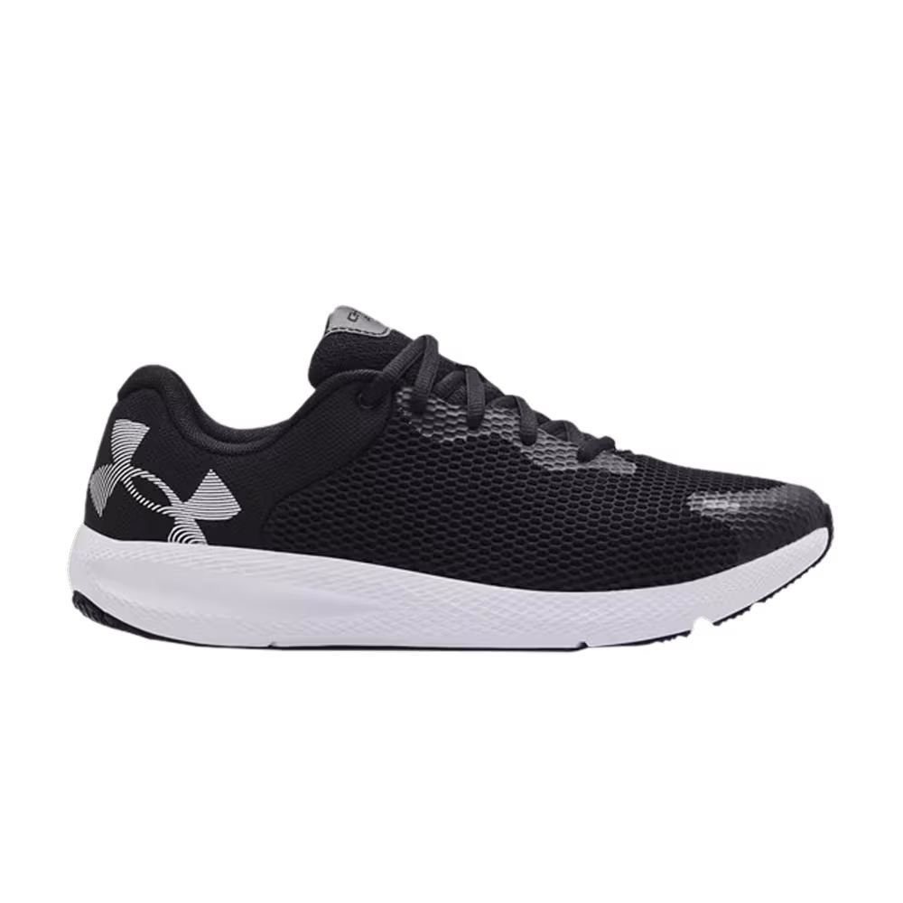 Under Armour Charged Pursuit 2 Big Logo - Black White