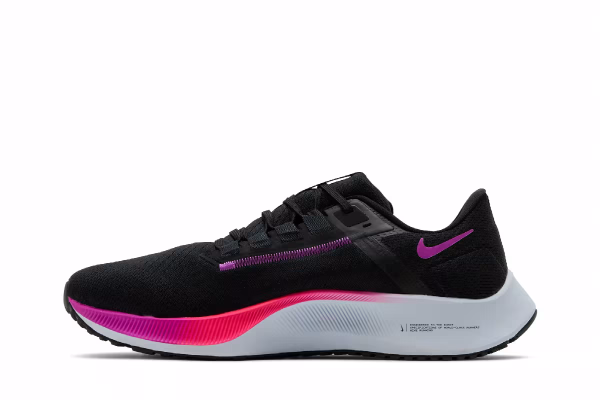 Nike Air Zoom Pegasus 38 Black Hyper Violet, view 4