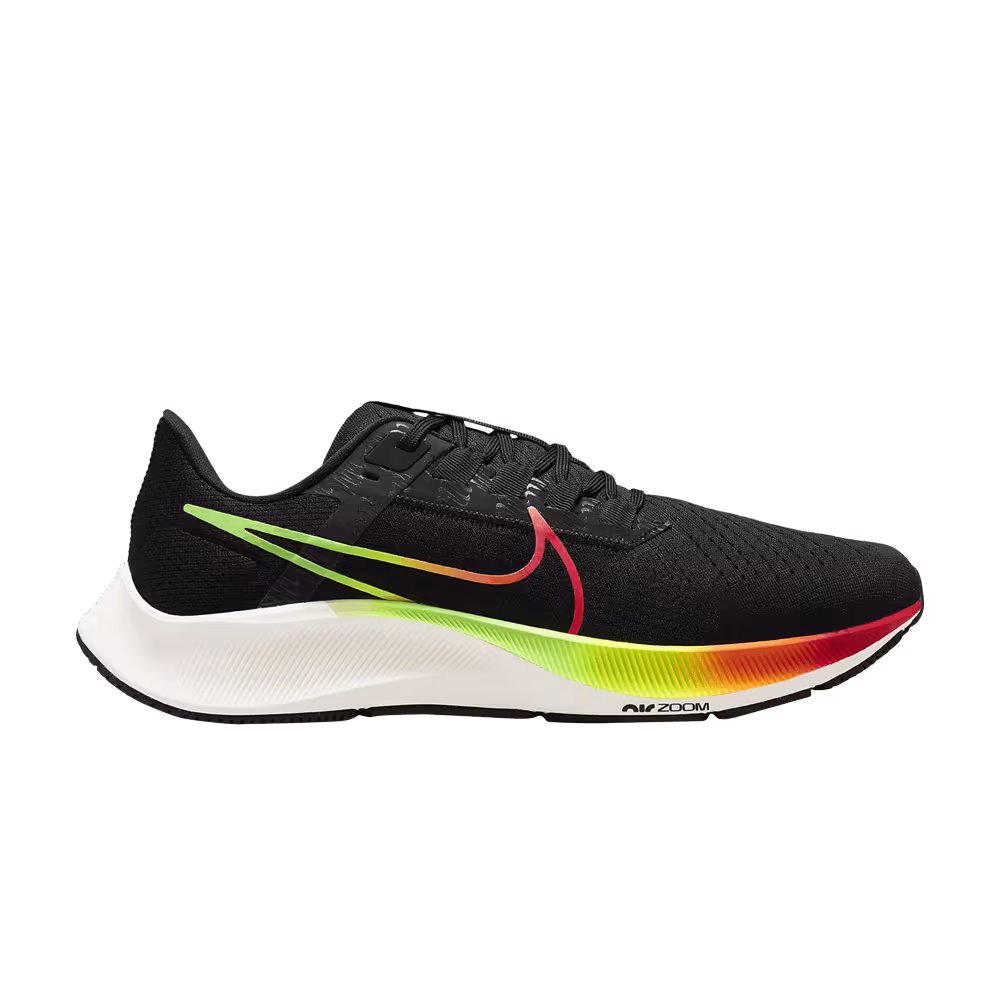 Nike Air Zoom Pegasus 38 Black Orange Volt