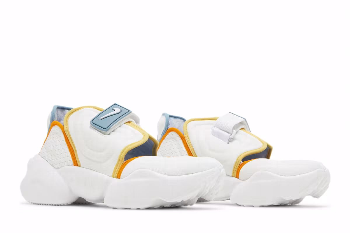 Nike Women's Aqua Rift White Cerulean Solar Flare, view 9