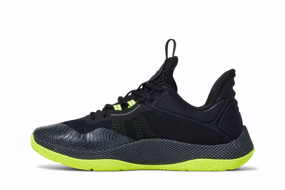 Under Armour Curry HOVR Splash 2 Black Green, view 4