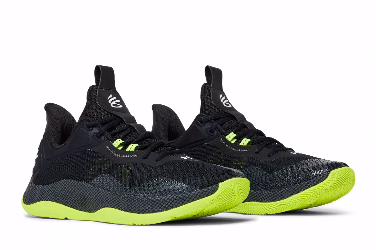 Under Armour Curry HOVR Splash 2 Black Green, view 9
