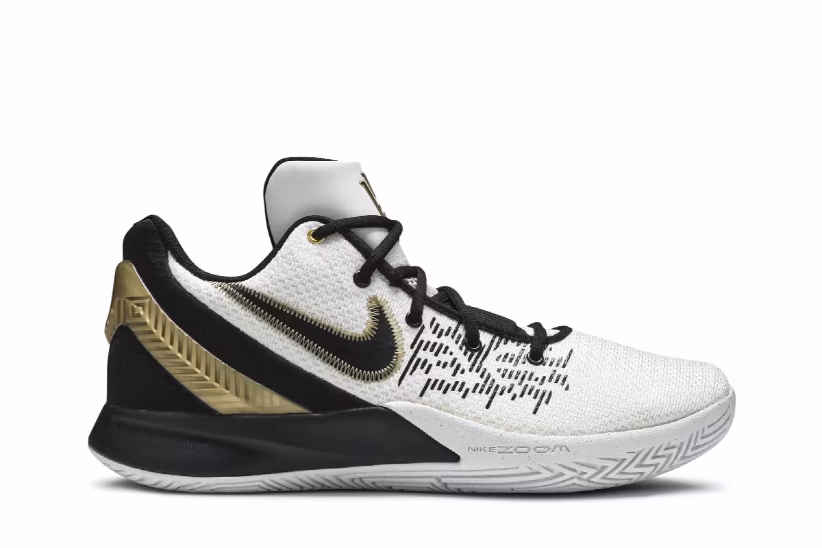 Nike Kyrie Flytrap 2 White Gold Black, view 2