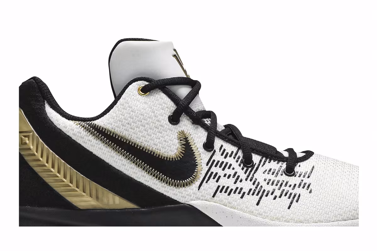Nike Kyrie Flytrap 2 White Gold Black, view 3