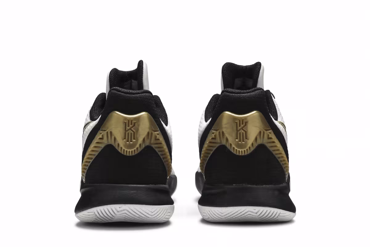 Nike Kyrie Flytrap 2 White Gold Black, view 7