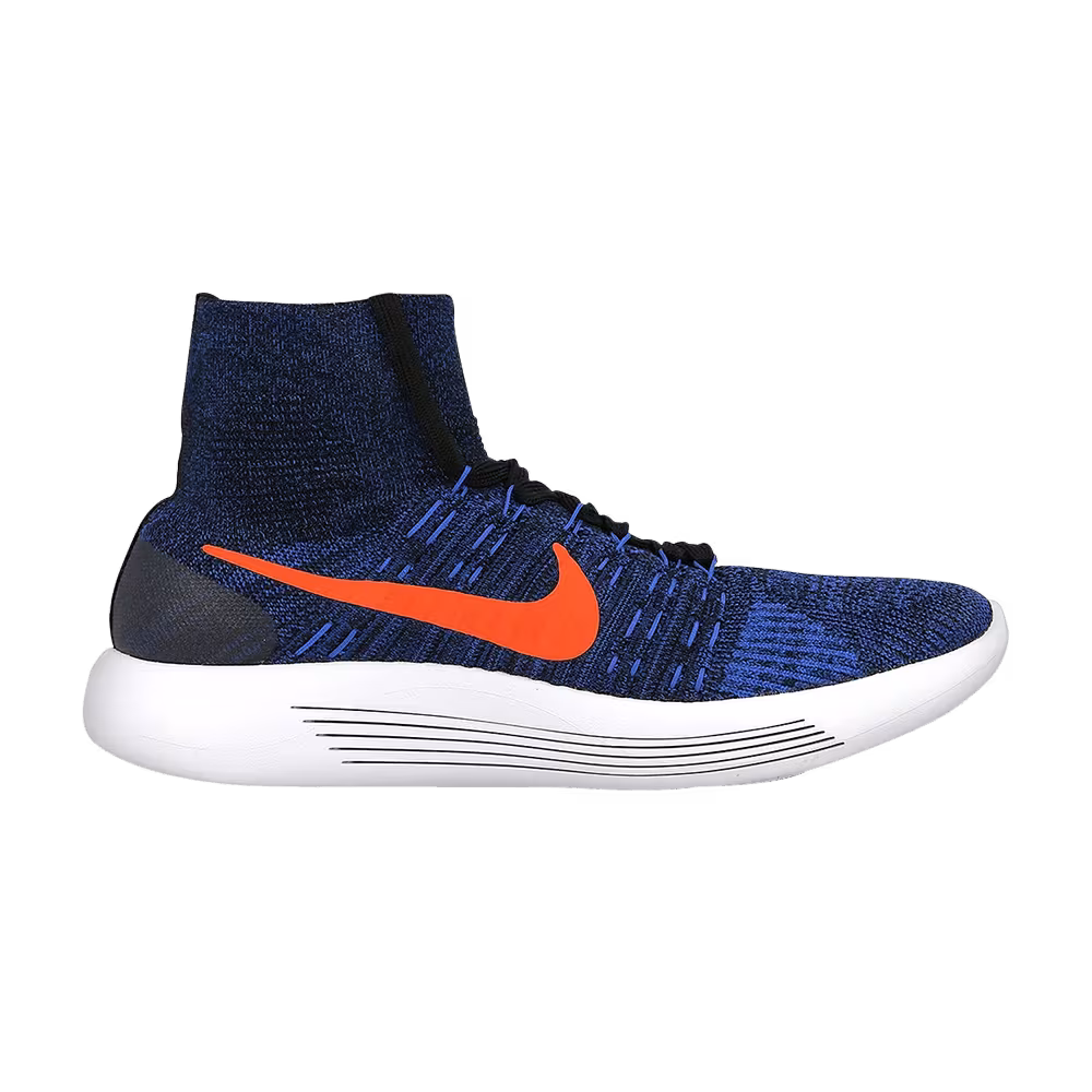 Nike Lunarepic Flyknit Black Crimson Blue