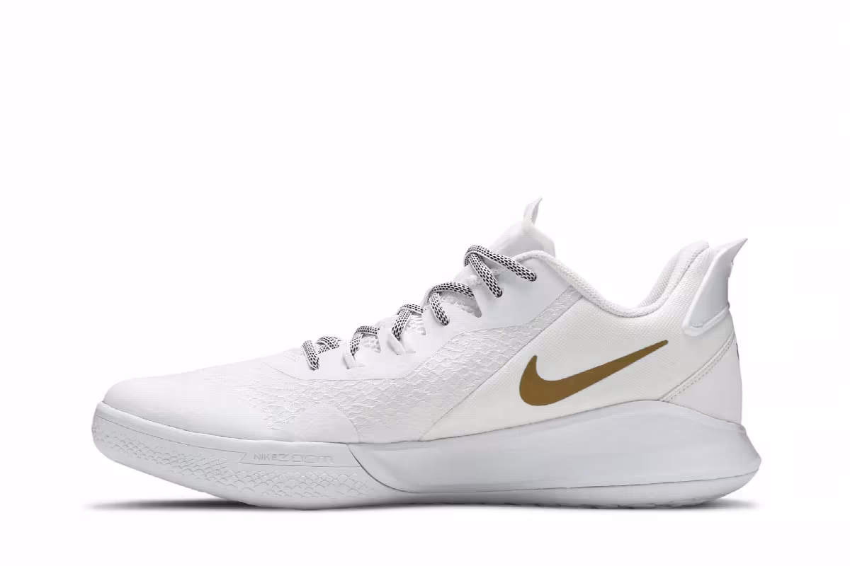 Nike Mamba Fury White Metallic Gold, view 4