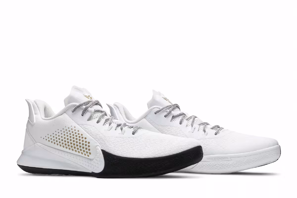Nike Mamba Fury White Metallic Gold, view 9