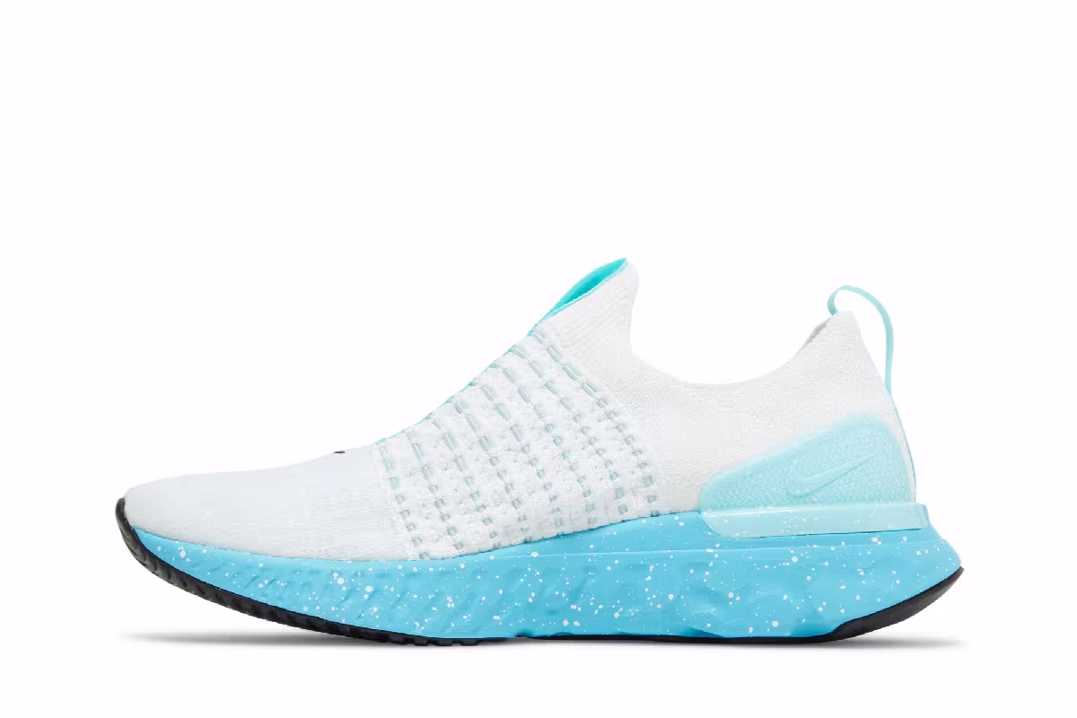 Nike React Phantom Run Flyknit 2 White Glacier Blue, view 4