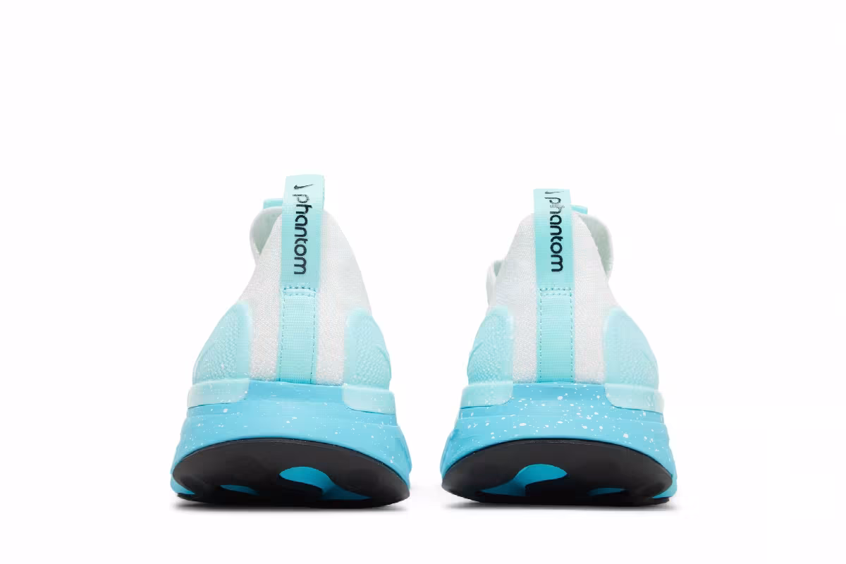 Nike React Phantom Run Flyknit 2 White Glacier Blue, view 7