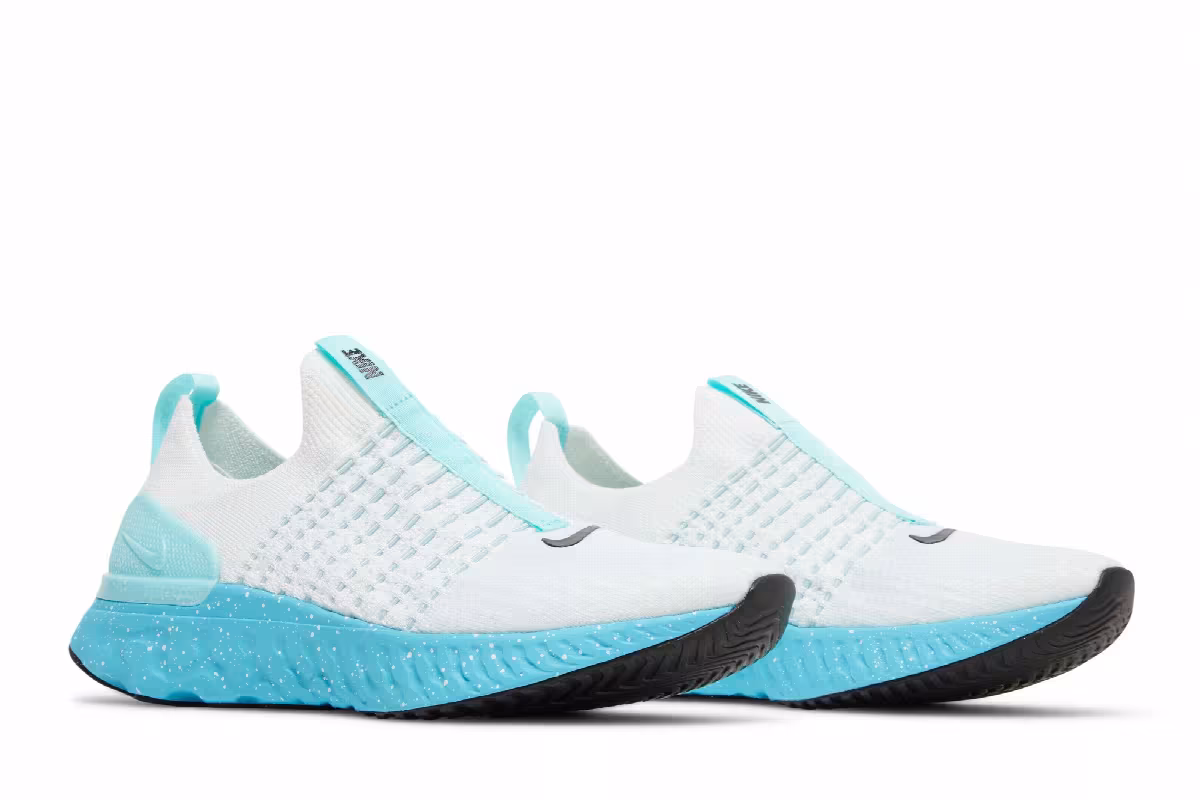 Nike React Phantom Run Flyknit 2 White Glacier Blue, view 9