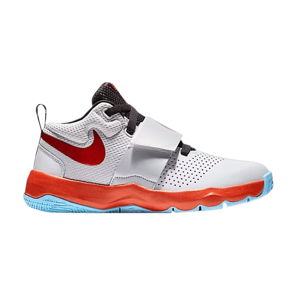 Nike Team Hustke D 8 SD GS Pure Platinum Orange