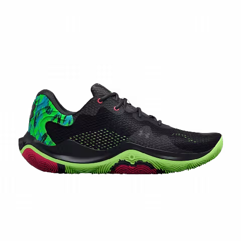Under Armour Spawn 4 Printed 'Black Quirky Lime'