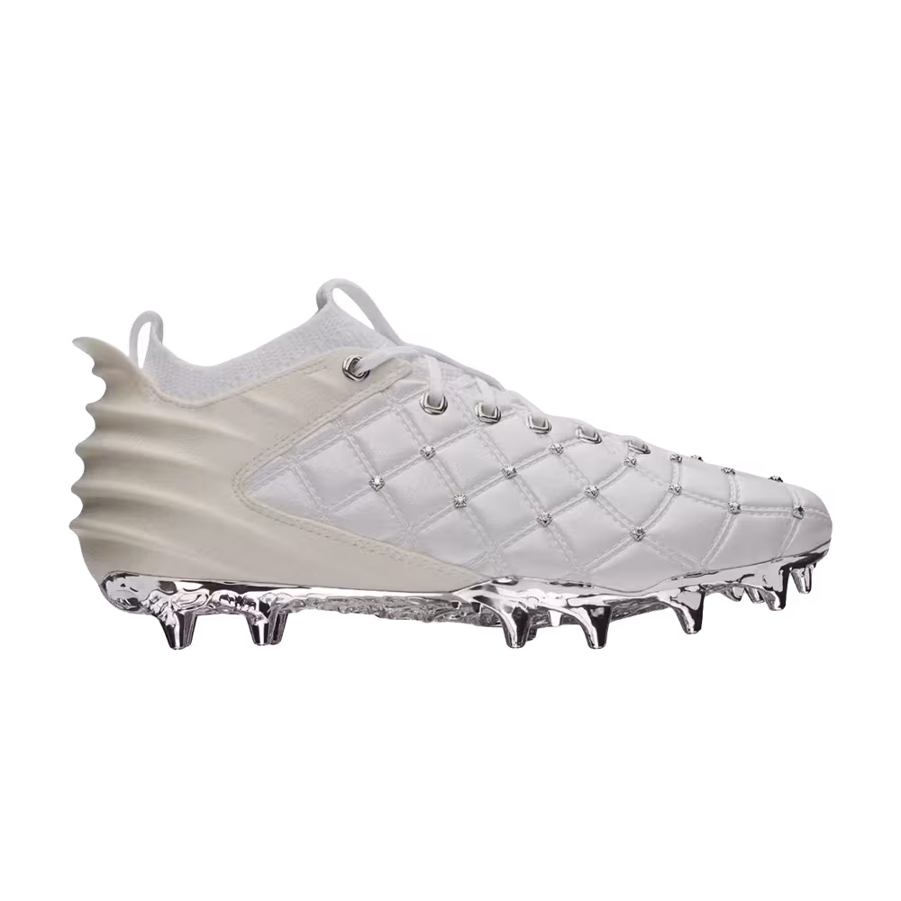 Justin Jefferson x Under Armour Blur 2.0 MC Chrome 18 White Metallic Silver