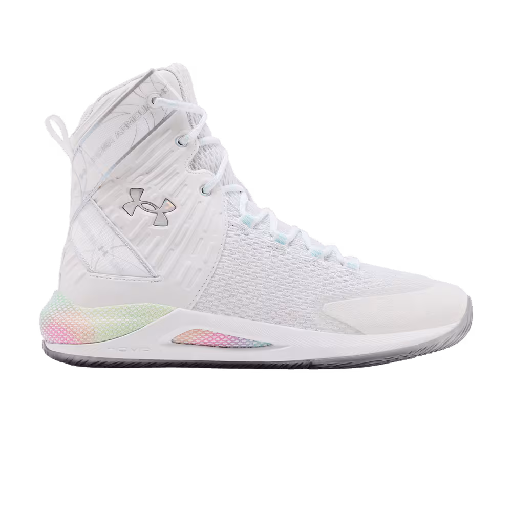 Under Armour Women's Highlight Ace White Breeze Metallic Silver