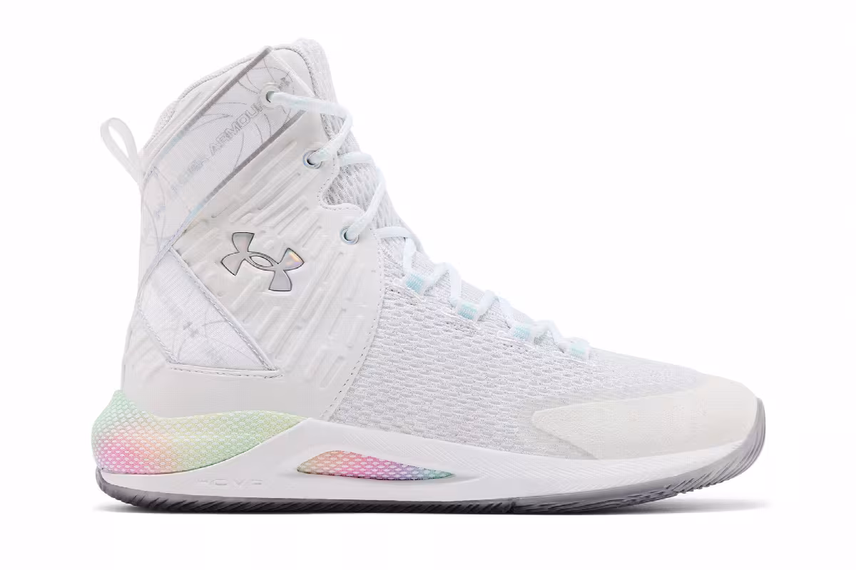 Under Armour Women's Highlight Ace White Breeze Metallic Silver, view 2