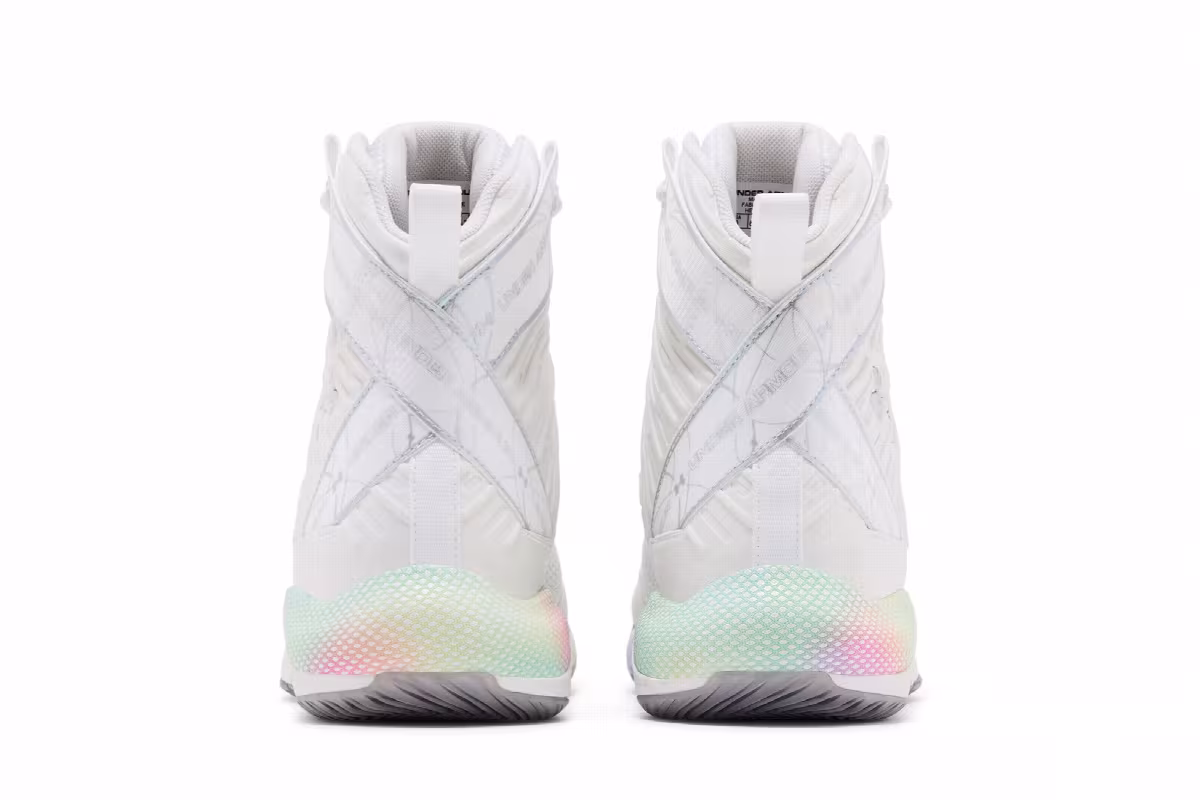 Under Armour Women's Highlight Ace White Breeze Metallic Silver, view 7