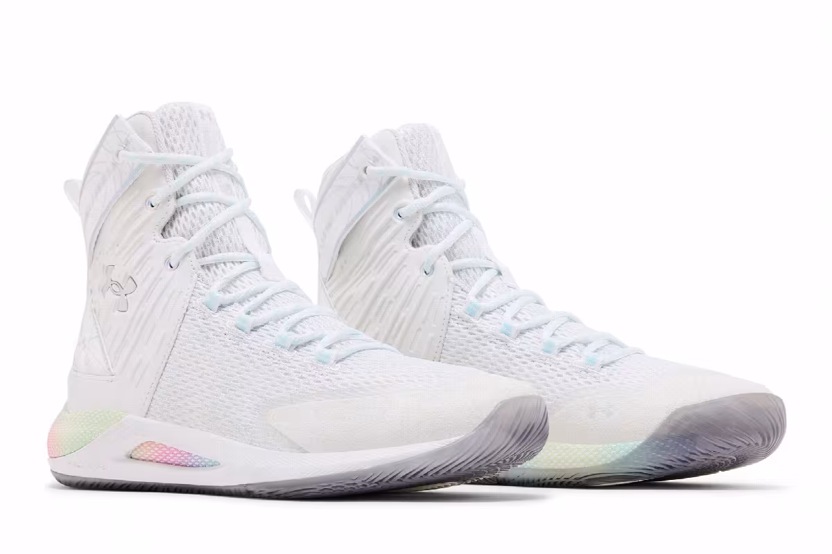 Under Armour Women's Highlight Ace White Breeze Metallic Silver, view 9