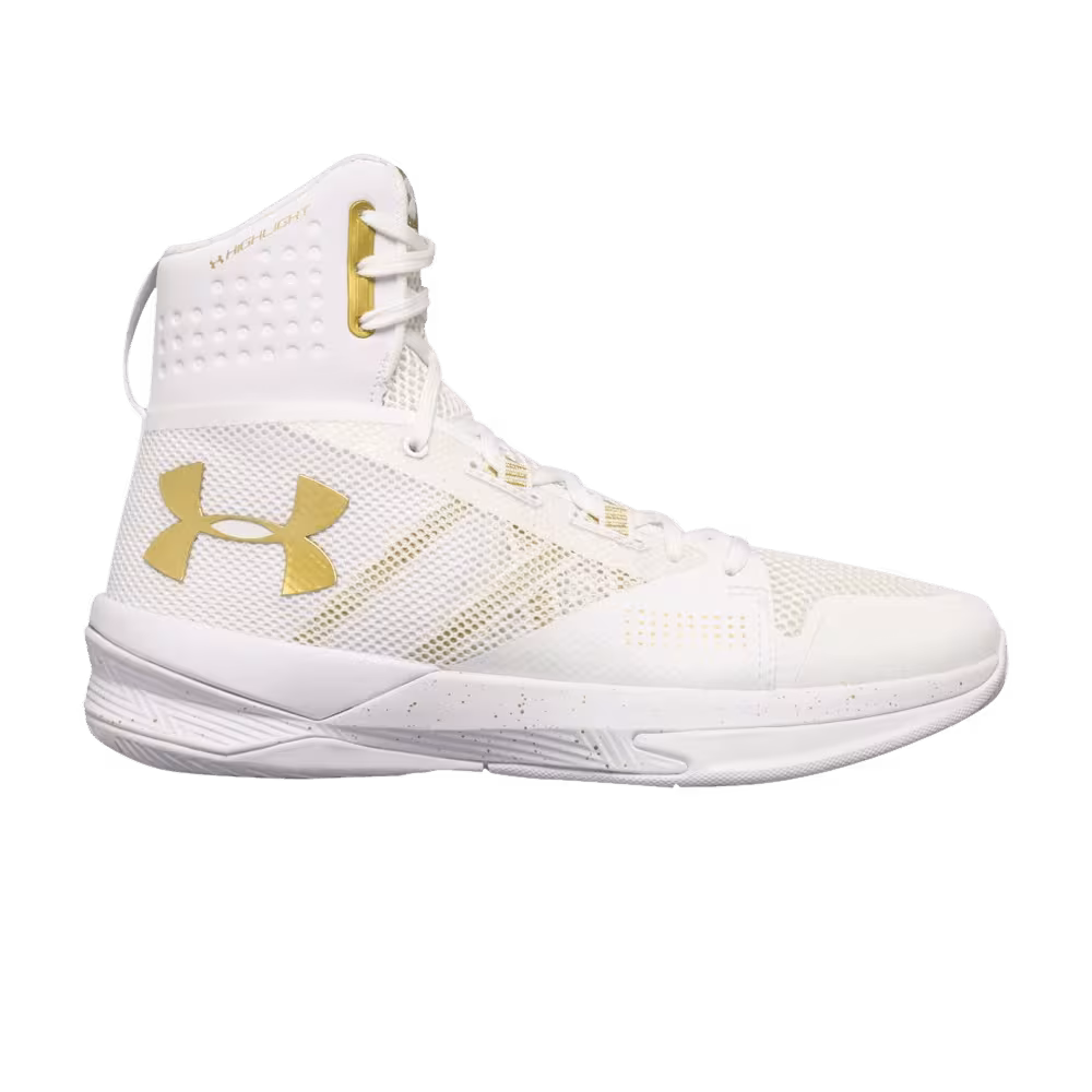 Under Armour Women's Highlight Ace White Metallic Gold