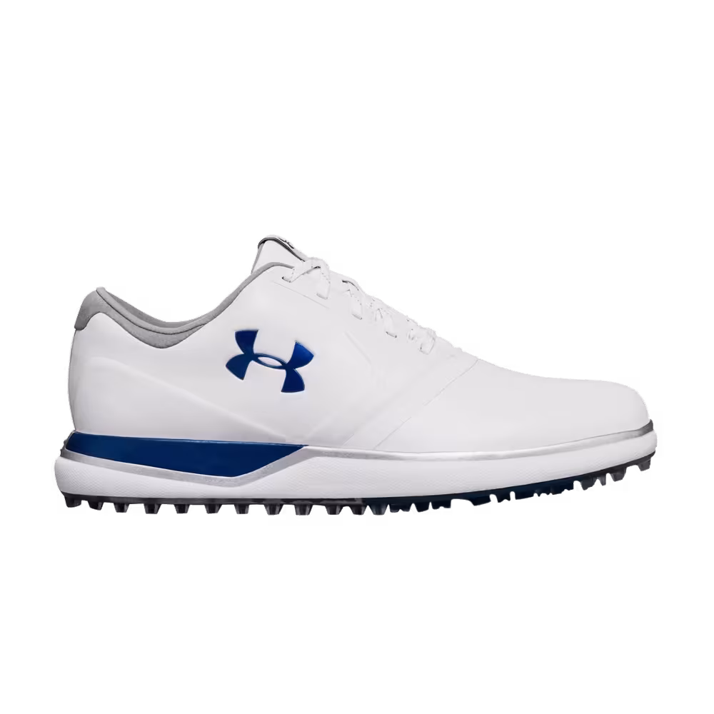 Under Armour Women's Performance Spikeless White Morrocan Blue