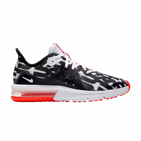 Nike Air Max Sequent 3 JDI GS 'Black White Crimson'